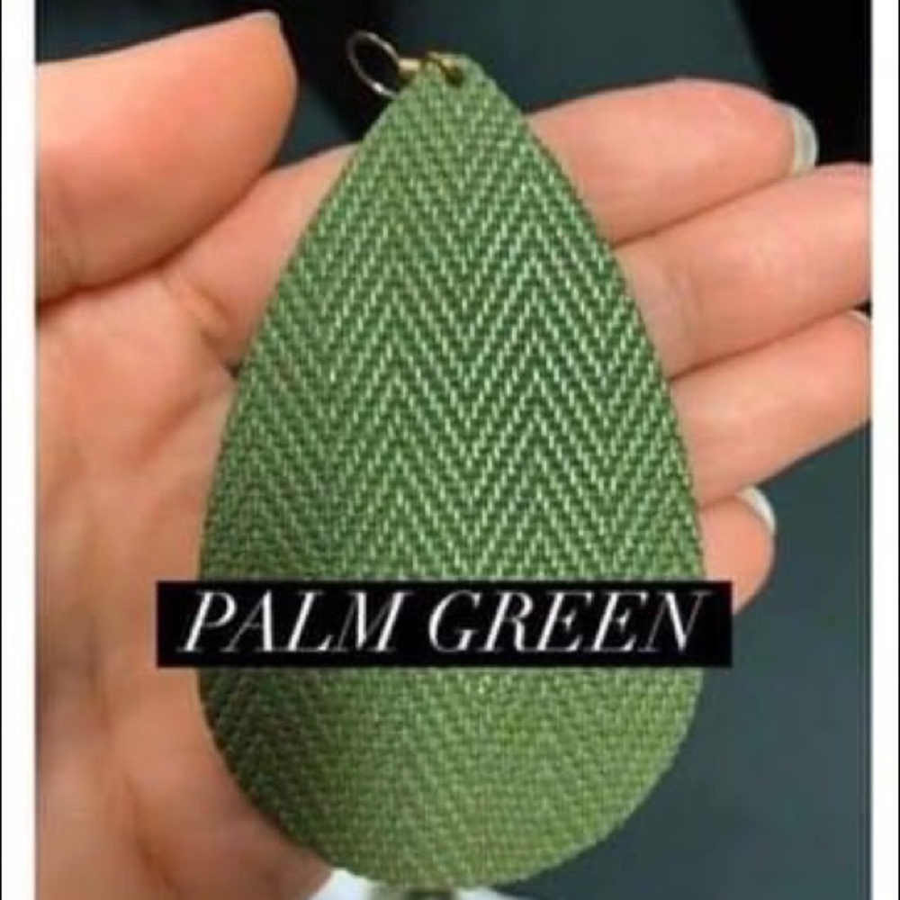 DISO these palm green nickel and suede size large